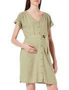 Sukienki - ESPRIT Maternity Damska sukienka Woven Nursing Short Sleeve Kleid, Real Olive-307, XXL - miniaturka - grafika 1