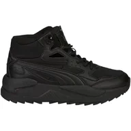 Buty dla dziewczynek - Buty Puma X-Ray Speed Mid Wtr Jr 387385 01 czarne - miniaturka - grafika 1