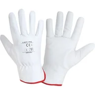 Rękawice robocze - Rękawice ochronne ocieplane z koziej skóry LAHTI PRO białe 11 - miniaturka - grafika 1