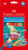 Pędzle - Faber-Castell Kredki akwarelowe klasyczne 36 + pędzelek 114437 - miniaturka - grafika 1