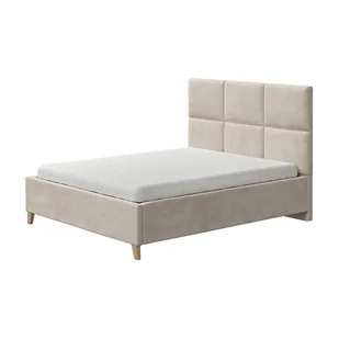 Łóżko RIFF NEW CONCEPT tapicerowane : Rozmiar - 160x200, Pojemnik  - Z pojemnikiem, Tkanina - Grupa III, Nogi - Metalowa czarna, Grubość ramy - 5 cm - Łóżka - miniaturka - grafika 1