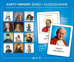 Karty memory Święci i błogosławieni - karty - Gry karciane - miniaturka - grafika 1