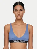 Stroje kąpielowe - Calvin Klein Swimwear Góra od bikini LV00Q61211 Niebieski - miniaturka - grafika 1