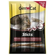 Przysmaki dla kotów - GIMBORN GIMCAT STICKS TURKEY RABBIT 4SZT 420813 24 PL 24892 - miniaturka - grafika 1