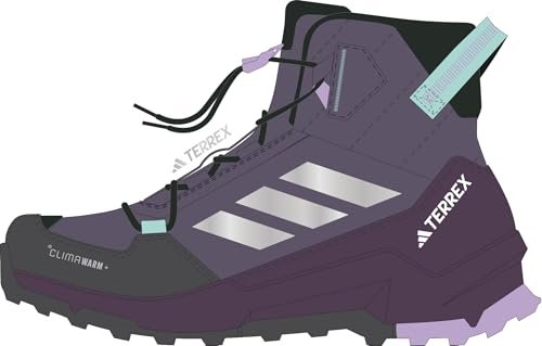 adidas Uniseks - dzieci Terrex AX4R Mid CLIMAWARM+ Hiking Shoes Kids, preloved violet/matte silver/semi flash aqua, 37 1/3 EU