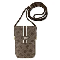 Plecaki - Guess Torebka GUOWBP4RPSW brązowy/brown 4G Stripes - miniaturka - grafika 1