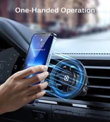 Uchwyty samochodowe do telefonów - Celly GHOSTMAGPROBK pasywny uchwyt na telefon komórkowy/smartfon czarny - miniaturka - grafika 1