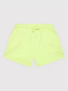 Spodnie i spodenki dla dziewczynek - Guess Szorty sportowe J2GD01 KB4O0 Zielony Regular Fit - grafika 1