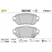Klocki hamulcowe - Klocki hamulcowe - komplet VALEO 302165 - miniaturka - grafika 1