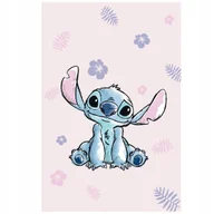 Koce i narzuty dla dzieci - Koc Disney Lilo i Stitch Różowy Mikroflanela 100x150 cm Miękki - miniaturka - grafika 1