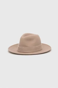 Tommy Hilfiger kapelusz wełniany kolor beżowy wełniany - Czapki damskie - miniaturka - grafika 1