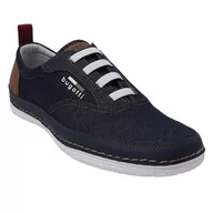 Klapki i japonki męskie - bugatti Męskie klapki 341-aff63, granatowy, 40 EU - miniaturka - grafika 1