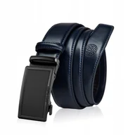 Paski - Pasek Męski Skórzany Betlewski® - Elite Granat 120 - miniaturka - grafika 1