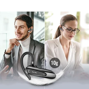 Zestaw słuchawkowy słuchawka New Bee B45 Bluetooth 5.0 bezprzewodowa do rozmów dla kierowcy BT do 15m czarny - Słuchawki bluetooth - miniaturka - grafika 12