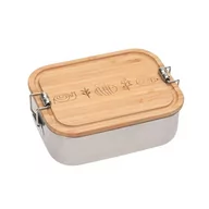 Lunch boxy - Lassig Lunchbox ze stali nierdzewnej z bambusową pokrywką Garden Explorer solution-bc-7425-0 - miniaturka - grafika 1