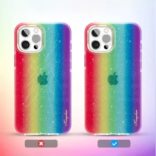 Kingxbar Ombre etui pokrowiec iPhone 12 Pro Max wielokolorowy - Etui i futerały do telefonów - miniaturka - grafika 2