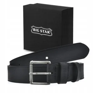 Pasek Do Spodni Skórzany Unisex Big Star Czarny Oo675004 +Etui 90/105Cm - Paski Pasek Do Spodni Skórzany Unisex Big Star Czarny Oo675004 +Etui 90/105Cm - Paski - miniaturka - grafika 1