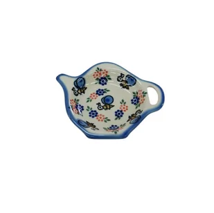 Ceramiczna podstawka na herbatę Bolesławiec - Świeczniki - miniaturka - grafika 1