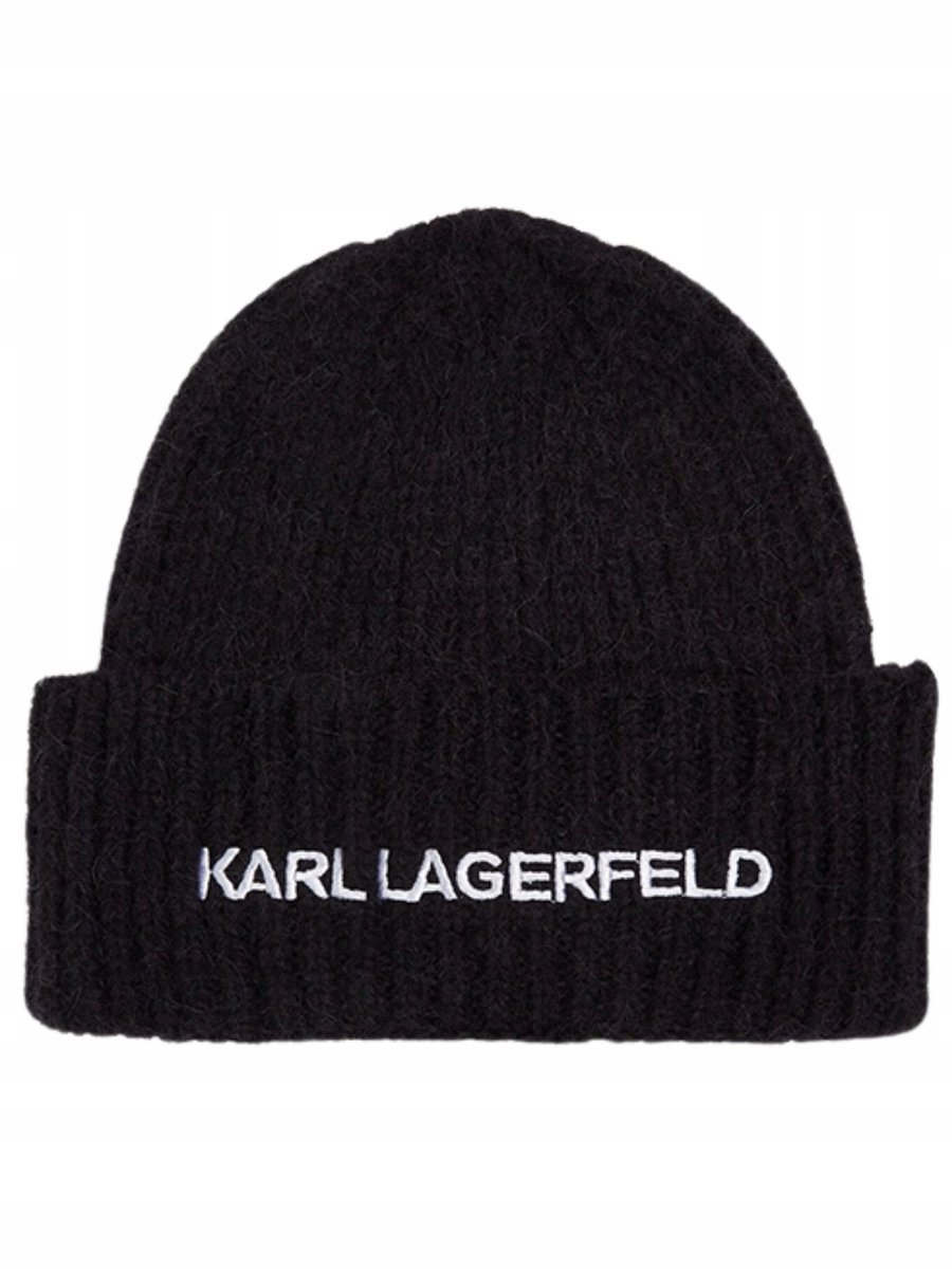 Czapka damska Karl Lagerfeld 246W3411 czarny