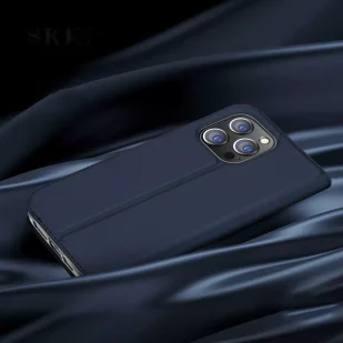 Etui do iPhone 15 Pro pokrowiec z klapką i portfelem Dux Ducis Skin Pro - różowe - Portfele - miniaturka - grafika 12