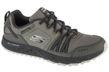 Skechers Escape Plan [47,5] Buty Trekkingowe Męskie Skórzane Szary