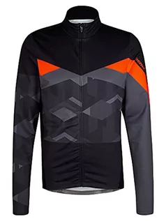 Koszulki męskie - Ziener Nadin męska koszulka z długim rękawem do sportów rowerowych/górskich, przepuszczająca powietrze, rozciągliwa czarny czarny 58 219250 - grafika 1