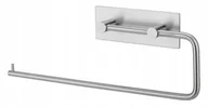Stojaki i wieszaki na papier toaletowy - Uchwyt Na Ręcznik Papierowy Samoprzylepny Srebrny - miniaturka - grafika 1