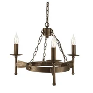 Lampy sufitowe - Elstead Lighting redniowieczna lampa wisząca CROMWELL 3-punktowa - miniaturka - grafika 1