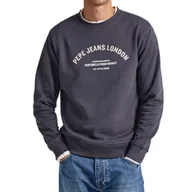 Bluzy męskie - Bluza męska Pepe Jeans Medley Crew szara dresowa klasyczna-L - miniaturka - grafika 1