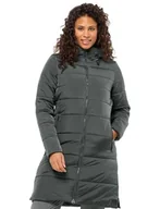 Płaszcze damskie - Jack Wolfskin EISBACH COAT W, Płaszcz outdoorowy Kobiety, slate green, XXL - miniaturka - grafika 1
