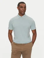 Koszulki męskie - Selected Homme Polo Fave 16079026 Błękitny Regular Fit - miniaturka - grafika 1