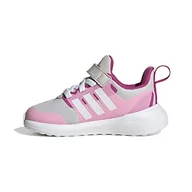 Buty dla chłopców - adidas Fortarun 2.0 EL I sneakersy chłopięce, Grey One Ftwr White Beam Pink, 25 EU - miniaturka - grafika 1