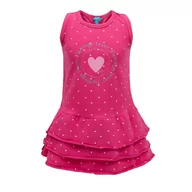 Sukienki i spódniczki dla dziewczynek - Dziewczęca sukienka, różowy, rozmiar 110 - miniaturka - grafika 1