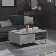 Ławy i stoliki kawowe - VidaXL Lumarko Stolik kawowy, szarość betonu, 90x60x35 cm, płyta wiórowa 806008 VidaXL - miniaturka - grafika 1