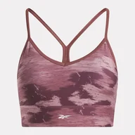 Biustonosze - Damski Stanik sportowy REEBOK ID TRAIN CAMO BRA IL2236 – Czerwony - miniaturka - grafika 1