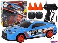 Zabawki zdalnie sterowane - Autko Sportowe Zdalnie Sterowane R/C 1:24 Niebieski Wymienne Koła - miniaturka - grafika 1