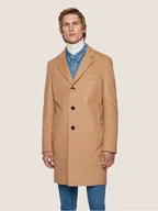 Płaszcze męskie - Boss Płaszcz wełniany Nye2 50438689 Beżowy Slim Fit - miniaturka - grafika 1