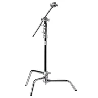 Statywy i uchwyty do lamp - Zestaw Master C-Stand 20 cali z przesuwną nogą Kupo CL-20MK 20" Master C-Stand With Sliding Leg Kit & Quick Release - Silver - miniaturka - grafika 1