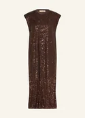 Sukienki - Mos Mosh Sukienka Mmaran Z Cekinami braun - miniaturka - grafika 1
