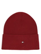 Czapki damskie - Tommy Hilfiger - Czapka damska z dodatkiem kaszmiru, czerwony - miniaturka - grafika 1