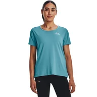 Koszulki i topy damskie - Damska Koszulka z krótkim rękawem UNDER ARMOUR UA RUSH ENERGY SS 1365683-433 – Turkusowy - miniaturka - grafika 1