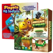 Gry planszowe - Pakiet Pingwin na lodzie. Nowa edycja, Dinozaur w opałach Lucrum Games - miniaturka - grafika 1