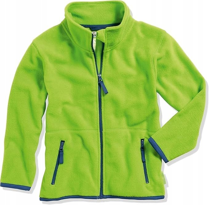 PLAYSHOES ZIELONA BLUZA DZIECIĘCA POLAROWA Z KIESZENIAMI 140CM 16FA