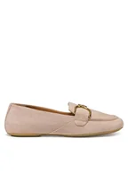 Półbuty damskie - Geox Loafersy D Palmaria D45MUJ 00021 C5149 Różowy - miniaturka - grafika 1