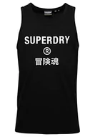 Sukienki - Superdry Code Core Sport Vest Sukienka męska, Czarny, L - miniaturka - grafika 1