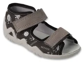 Buty dla chłopców - Kapcie dziecięce Befado 350P054 sandałki chłopięce skórzana wkładka-25 - miniaturka - grafika 1