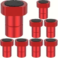 Rękodzieło - TEMU 8 sztuk aluminiowych psów ławkowych z uszczelkami silikonowymi, 19 mm średnicy, stopery do ławki stolarskiej do prac zaciskowych - miniaturka - grafika 1