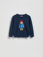 Bluzy i sweterki niemowlęce - Reserved - Sweter Paddington - granatowy - miniaturka - grafika 1