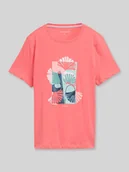 Koszulki i topy damskie - t-shirt o kroju regular fit z czystej bawełny - miniaturka - grafika 1