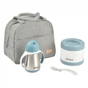 Akcesoria do karmienia - Zestaw podróżny w torbie izotermicznej Windy Blue Beaba - miniaturka - grafika 1